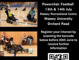 Power Chair Football flyer